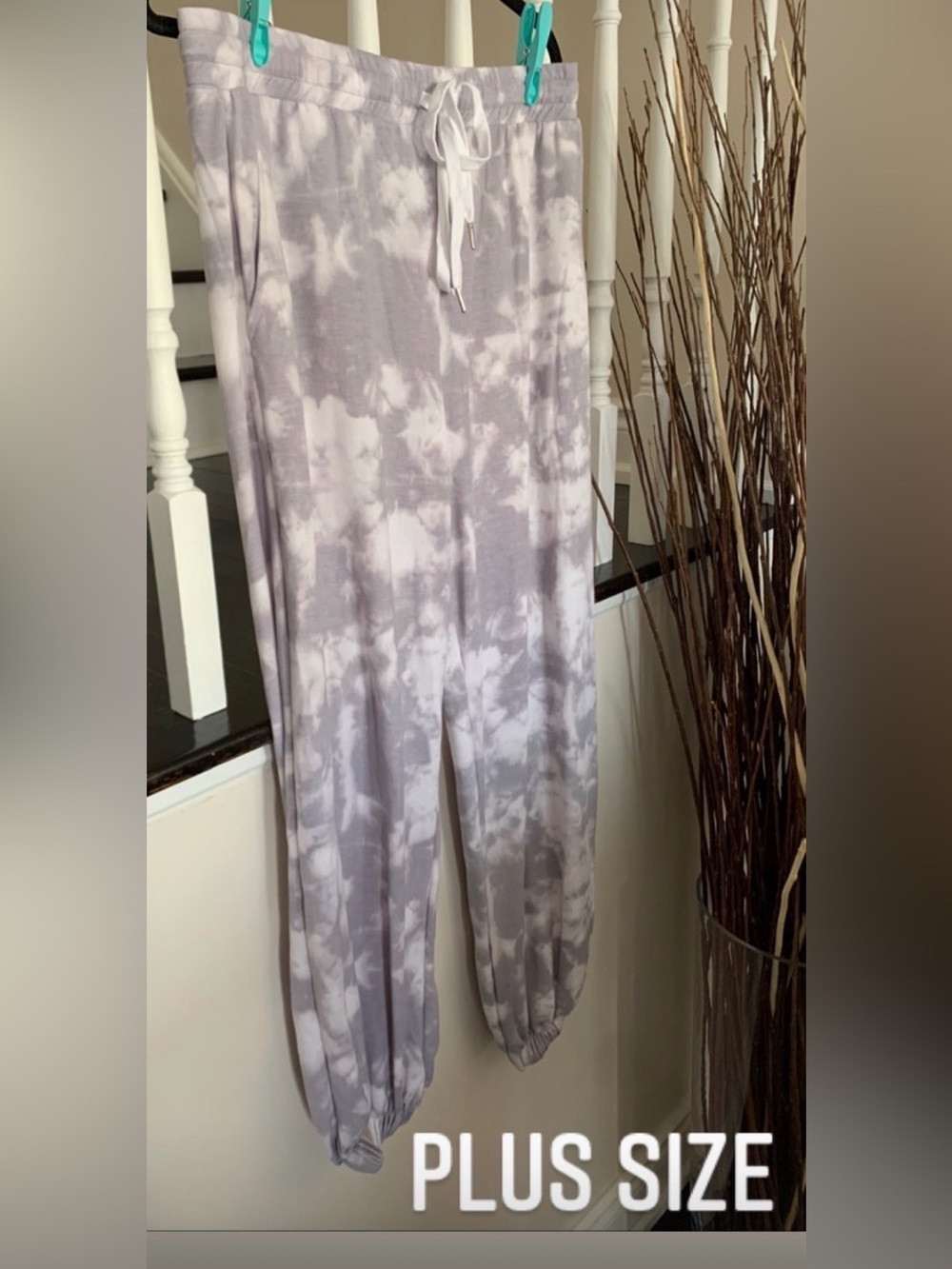 Gilli Grey Tie-Dye Jogger Pants